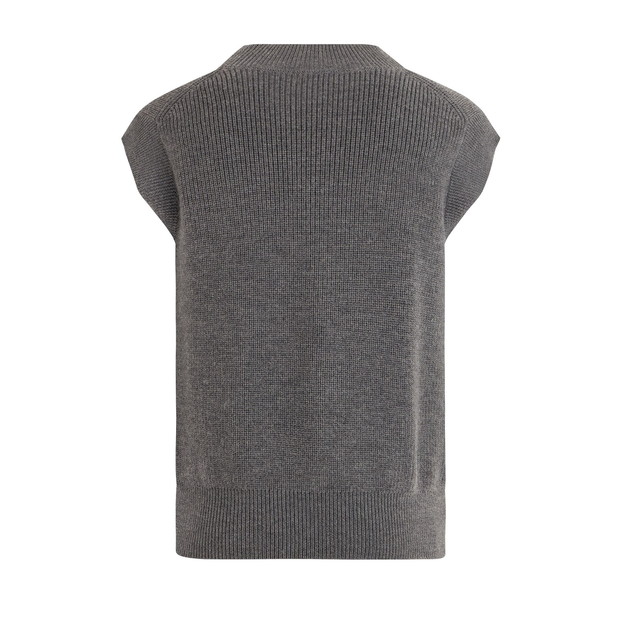 Gilet Maglia Grigio Melange Gilet Maglia Paolo Pecora