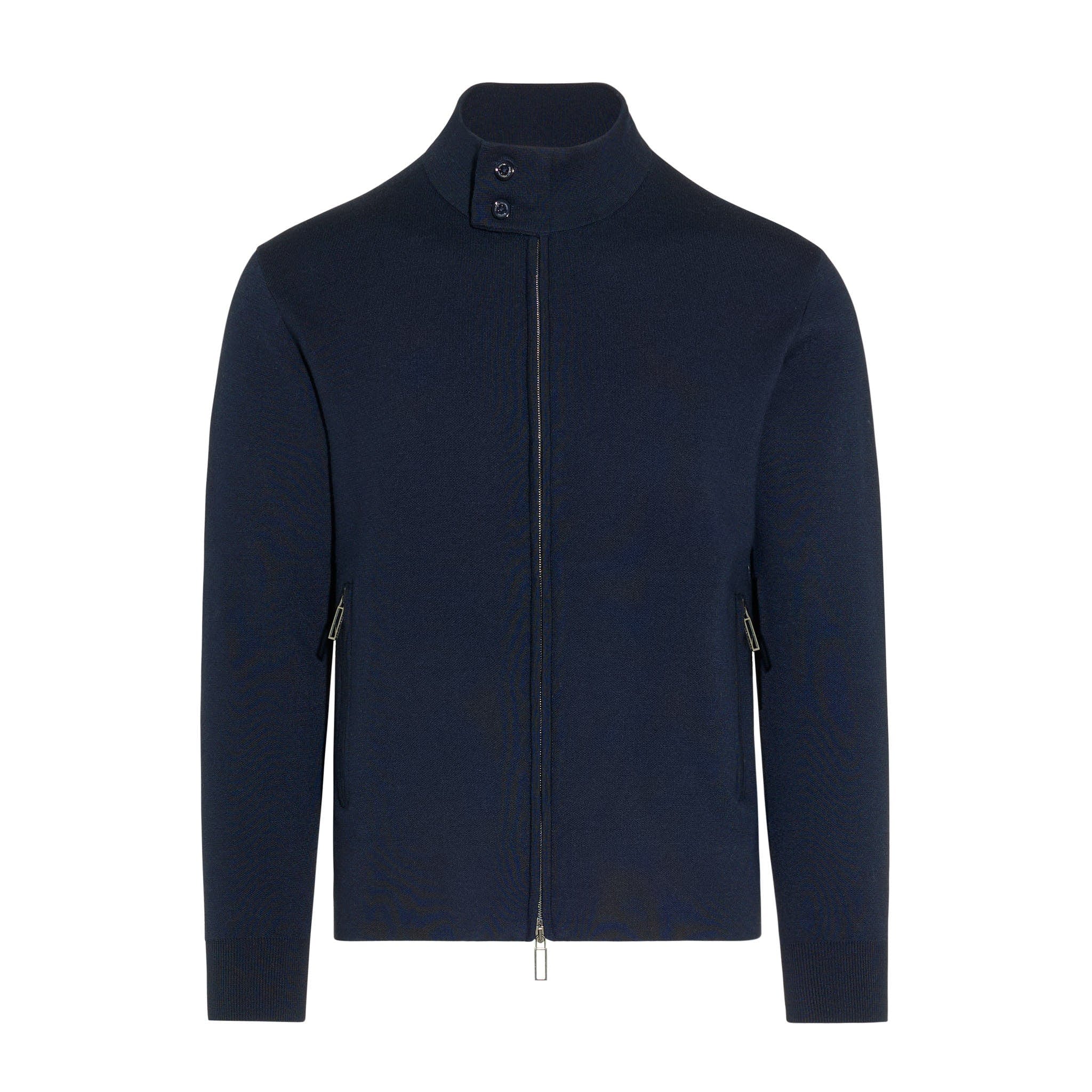 Giubbotto in Maglia Blu Giubbotto Maglia Paolo Pecora