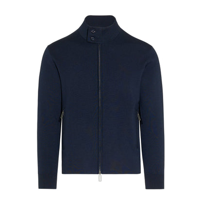 Giubbotto in Maglia Blu Giubbotto Maglia Paolo Pecora