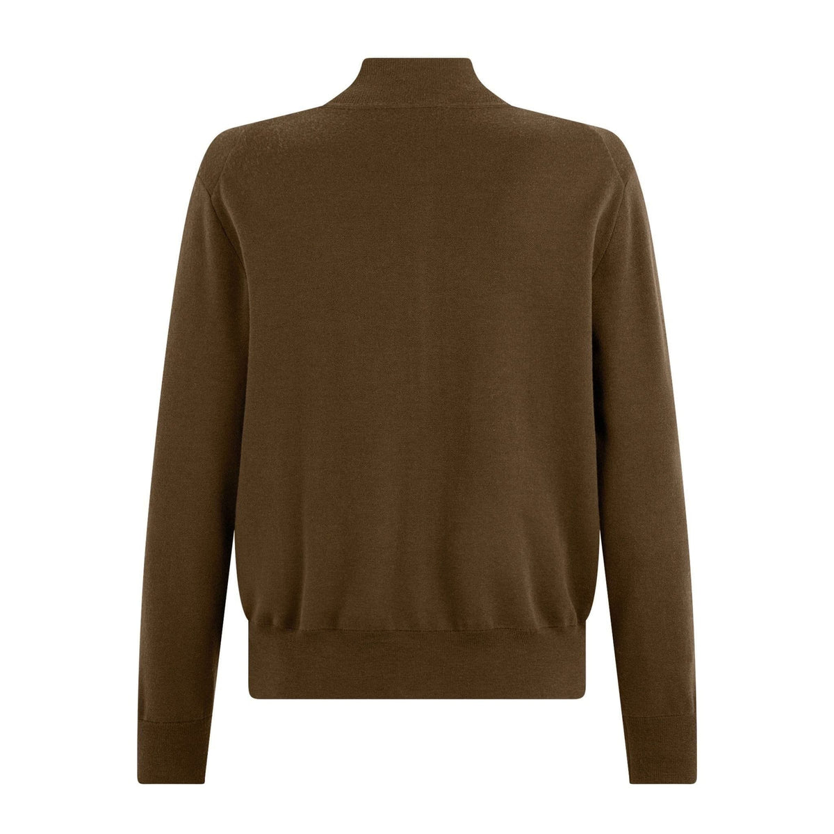 Giubbotto Maglia Loose Fit Double in Lana e Cotone Wenghe Giubbotto Maglia Paolo Pecora