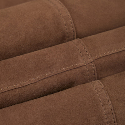 Giubbotto in Pelle con Tasche Applicate Nocciola Giubbotto Pelle Paolo Pecora