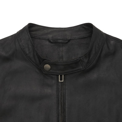 Giubbotto in Pelle Nero Giubbotto Pelle Paolo Pecora