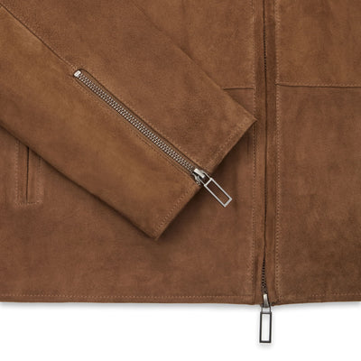 Giubbotto in Pelle Nocciola Giubbotto Pelle Paolo Pecora