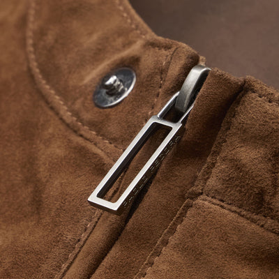 Giubbotto in Pelle Nocciola Giubbotto Pelle Paolo Pecora