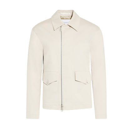 Giubbotto con Zip in Tessuto Beige Giubbotto Tessuto Paolo Pecora