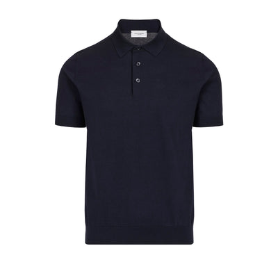 Maglia a Polo in Cotone Blu Maglia A Polo Paolo Pecora