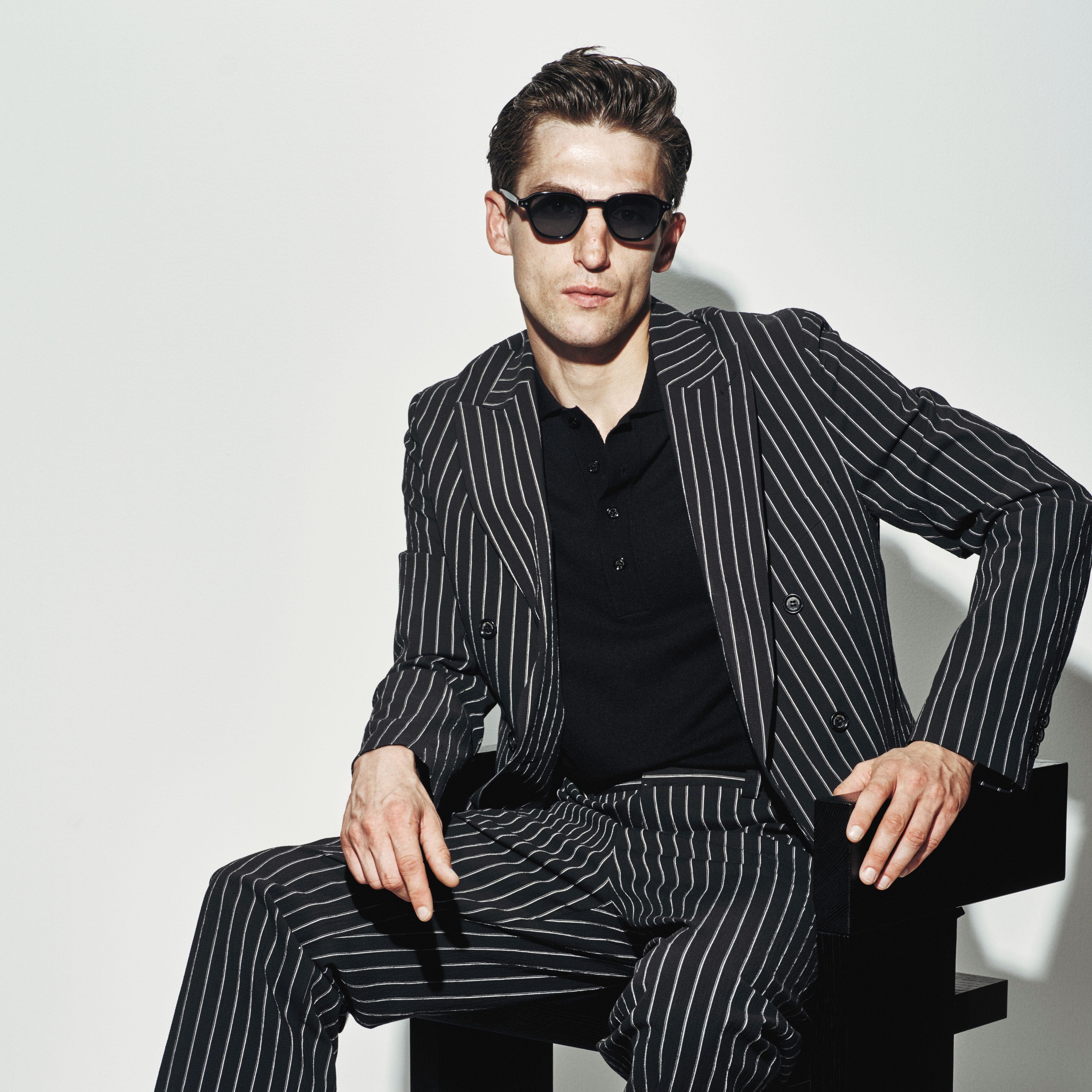 Maglia a Polo in Cotone Nero Maglia A Polo Paolo Pecora