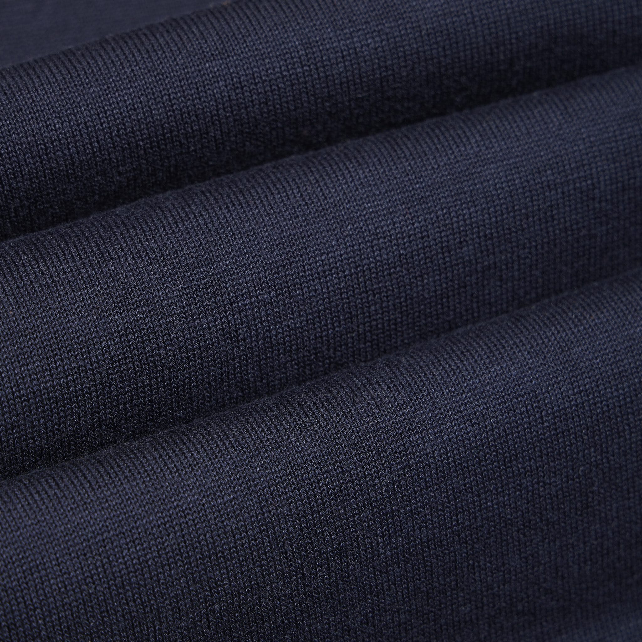 Maglia a Polo in Seta Cotone Blu Maglia A Polo Paolo Pecora