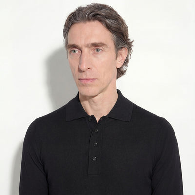 Maglia A Polo Nero Maglia A Polo Paolo Pecora