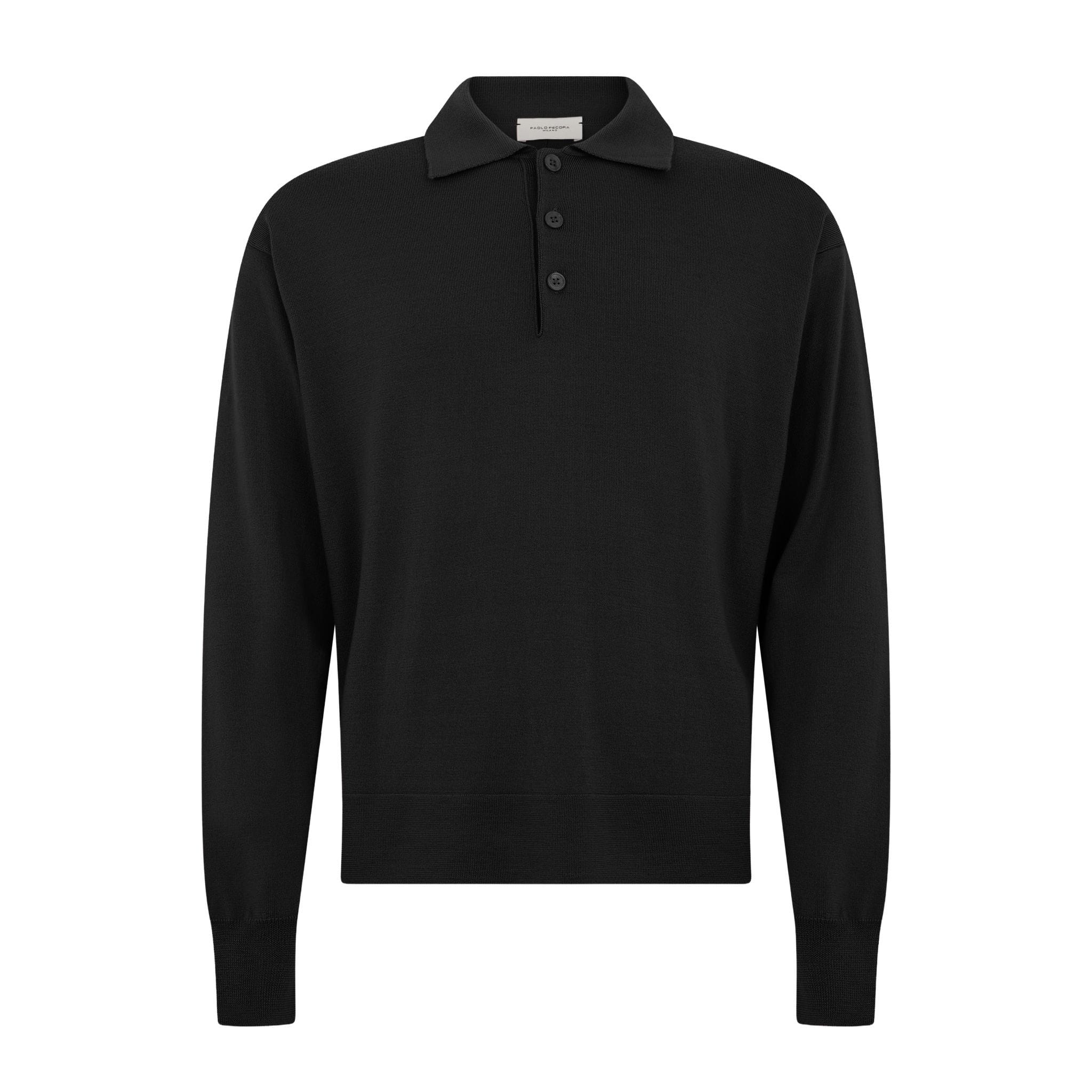 Maglia A Polo Nero Maglia A Polo Paolo Pecora