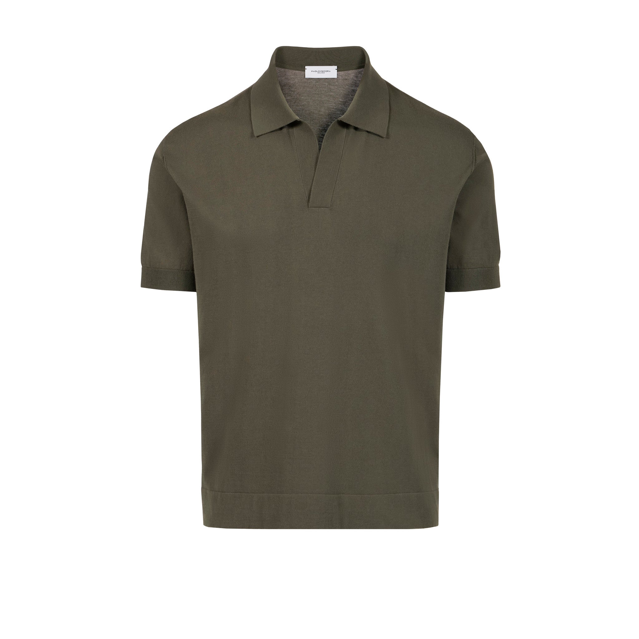 Maglia A Polo Verde Scuro Maglia A Polo Paolo Pecora