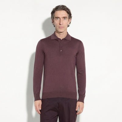 Maglia A Polo Viola Maglia A Polo Paolo Pecora