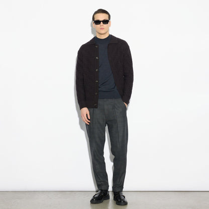 Cardigan Marrone Maglia Cardigan Paolo Pecora