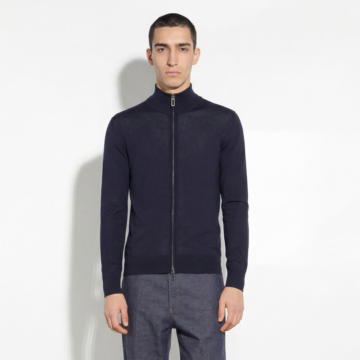 Maglia Cardigan Blu Maglia Cardigan Paolo Pecora