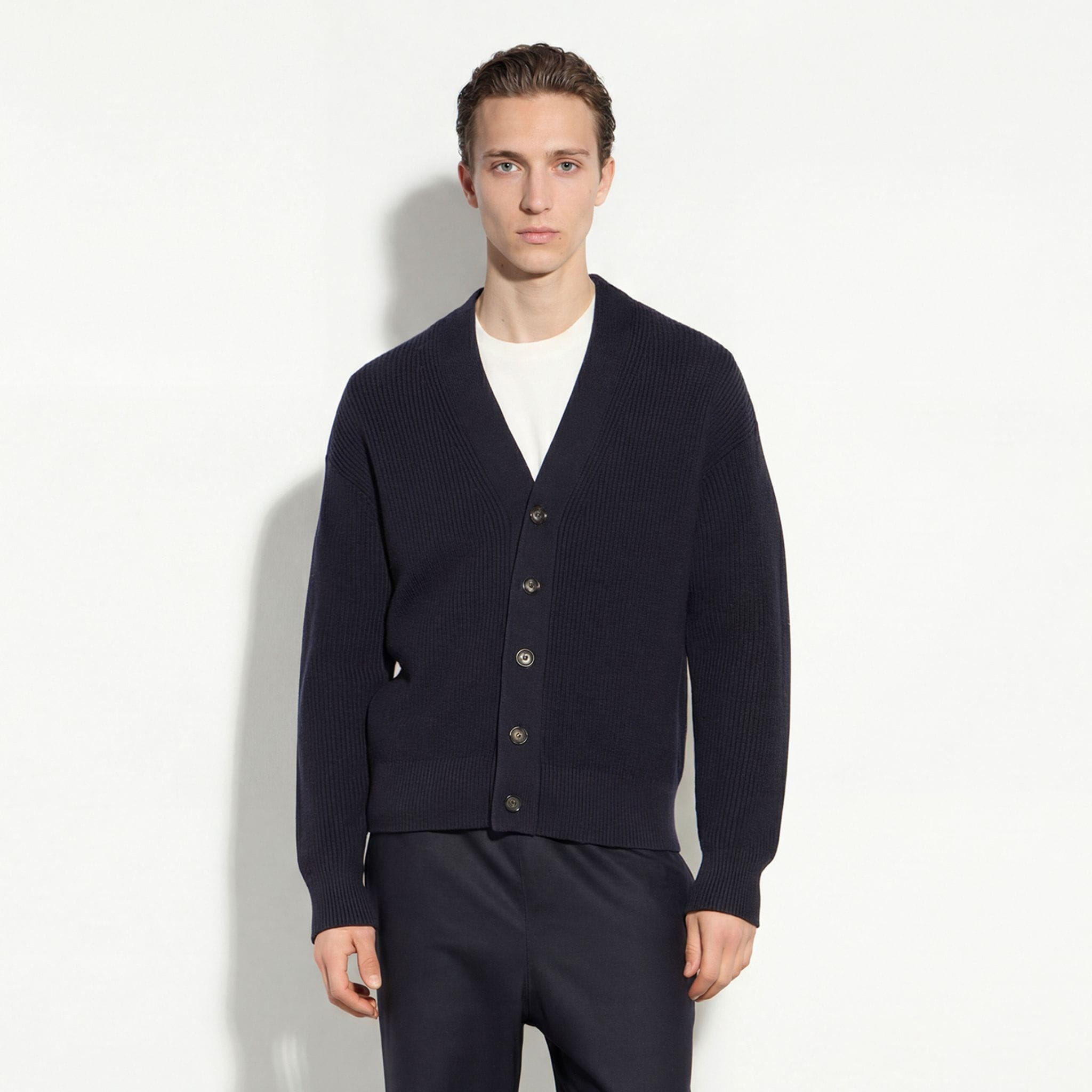 Maglia Cardigan Blu Maglia Cardigan Paolo Pecora
