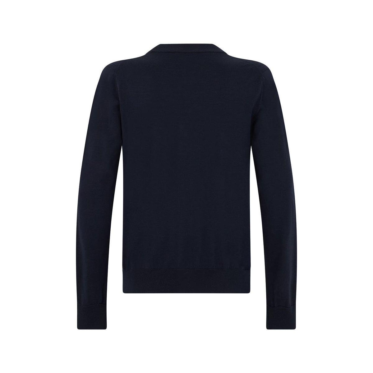 Maglia Cardigan in Lana Merino Extrafine con Bottoni Blu Maglia Cardigan Paolo Pecora