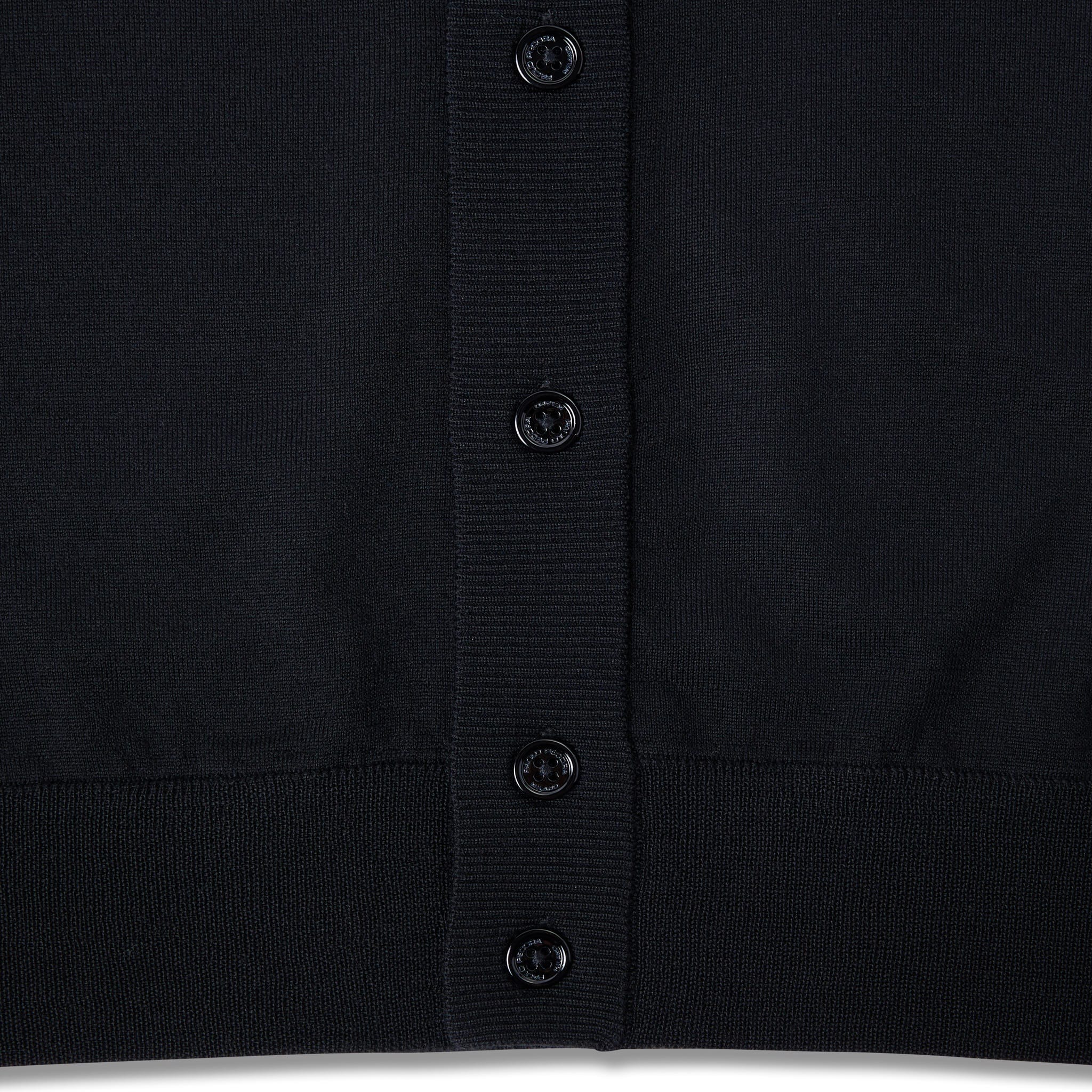 Maglia Cardigan Nero Maglia Cardigan Paolo Pecora