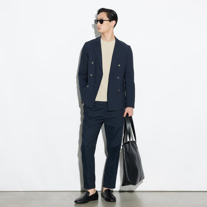 Maglia Girocollo a Maniche Corte in Cotone Lavorato Beige Maglia Girocollo Paolo Pecora