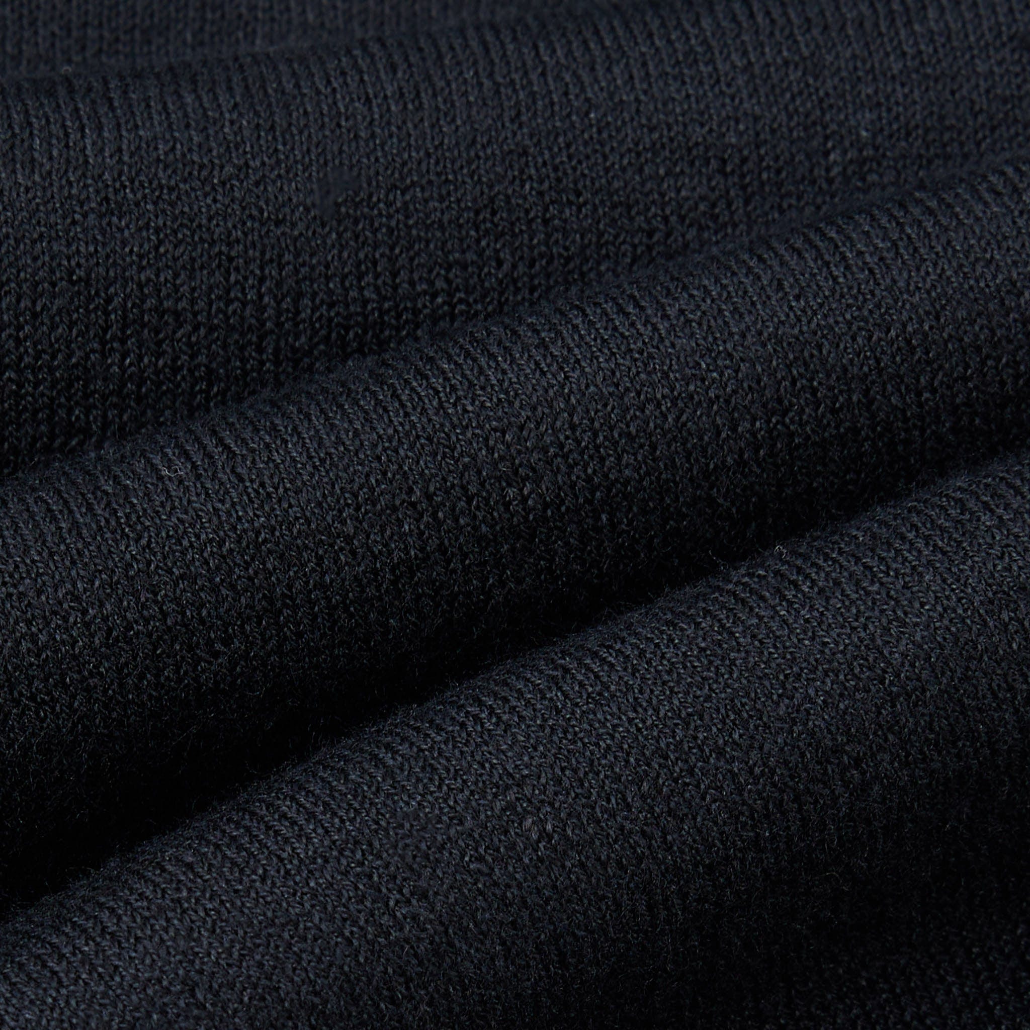 Maglia Girocollo a Maniche Corte in Lino Cotone Extrafine Nero Maglia Girocollo Paolo Pecora