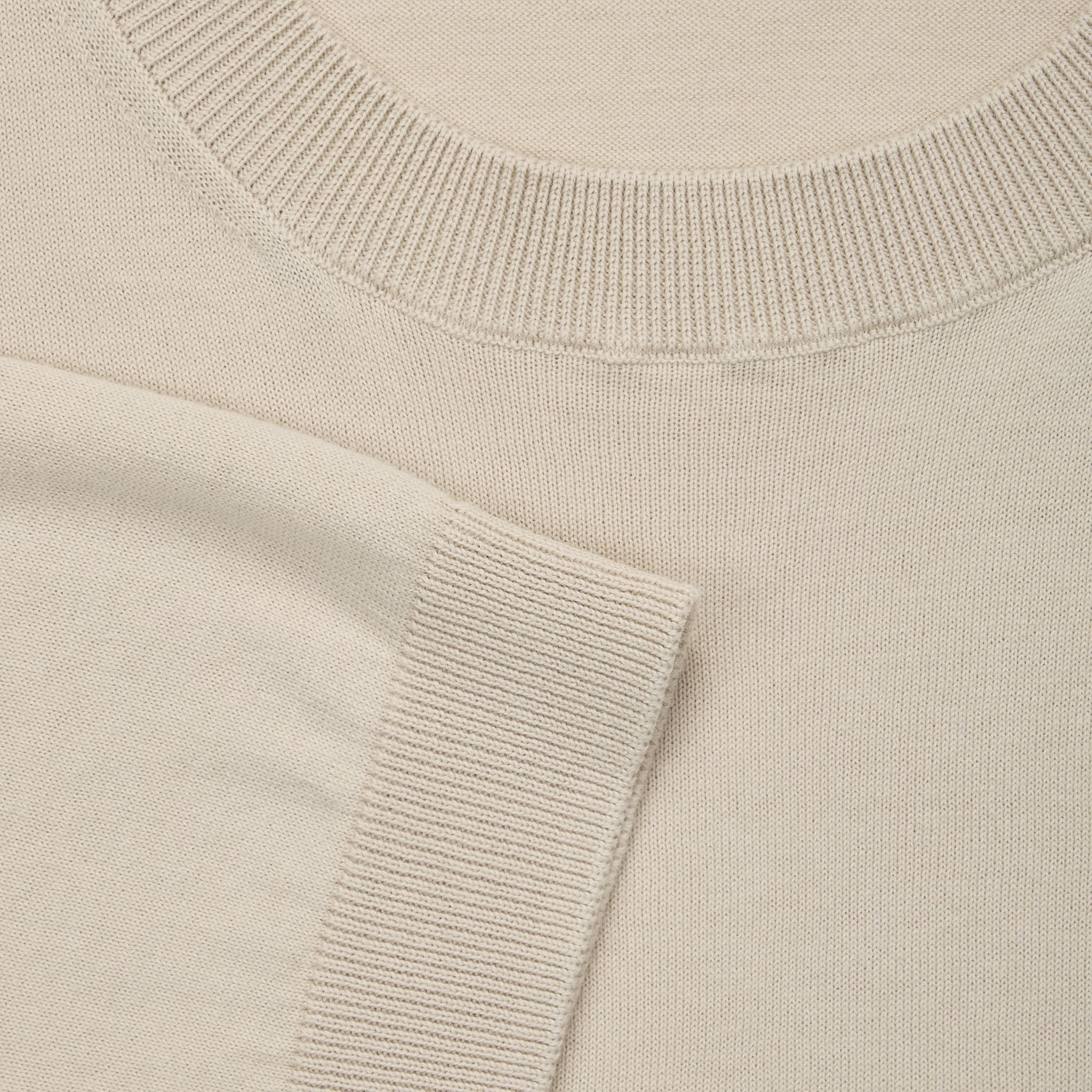 Maglia Girocollo Beige Maglia Girocollo Paolo Pecora