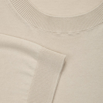 Maglia Girocollo Beige Maglia Girocollo Paolo Pecora