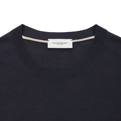 Maglia Girocollo Blu Maglia Girocollo Paolo Pecora