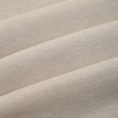 Maglia Girocollo in Seta Cotone con Profili a Contrasto Beige Maglia Girocollo Paolo Pecora