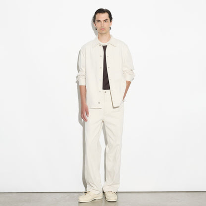 Maglia Girocollo in Seta Cotone con Profili a Contrasto Marrone Scuro Maglia Girocollo Paolo Pecora