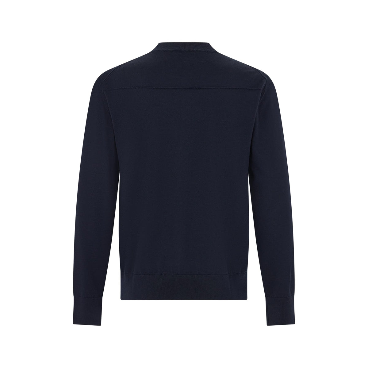 Maglia Girocollo Loose Fit in Lana Merino Extrafine Blu Maglia Girocollo Paolo Pecora