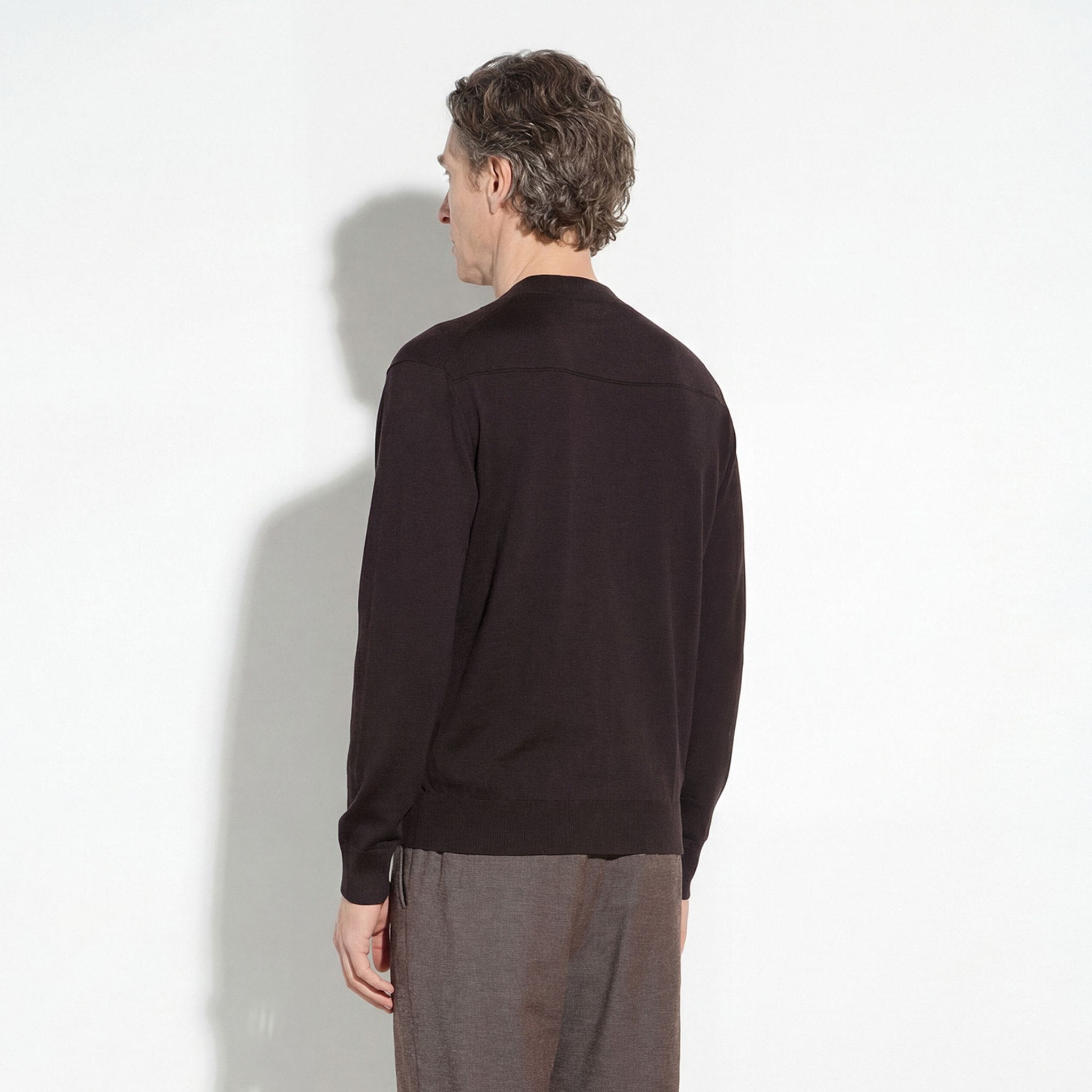 Maglia Girocollo Marrone Maglia Girocollo Paolo Pecora