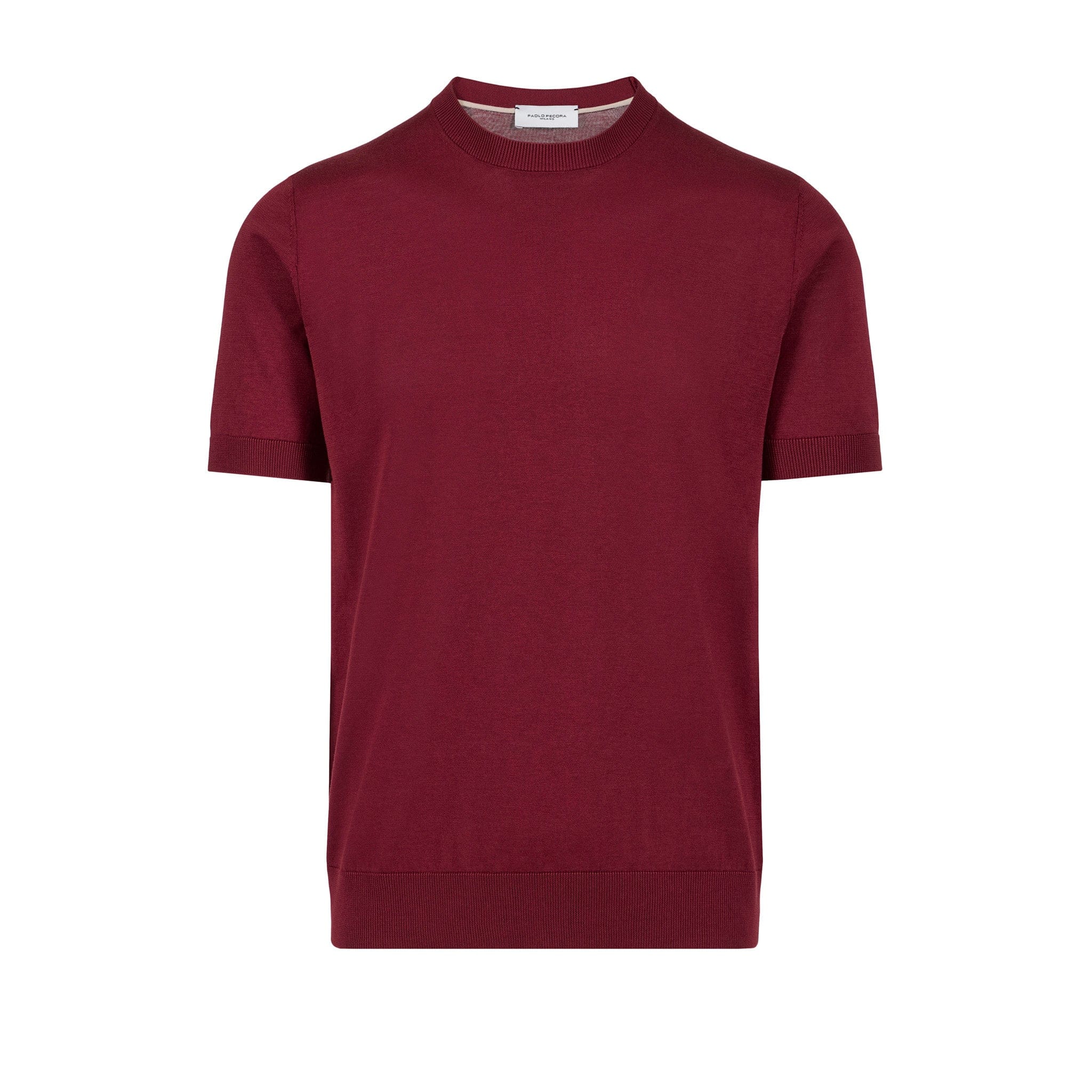 Maglia Girocollo Mattone Scuro Maglia Girocollo Paolo Pecora