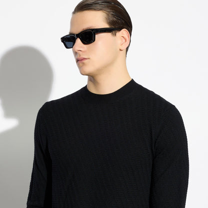 Maglia Girocollo Nero Maglia Girocollo Paolo Pecora