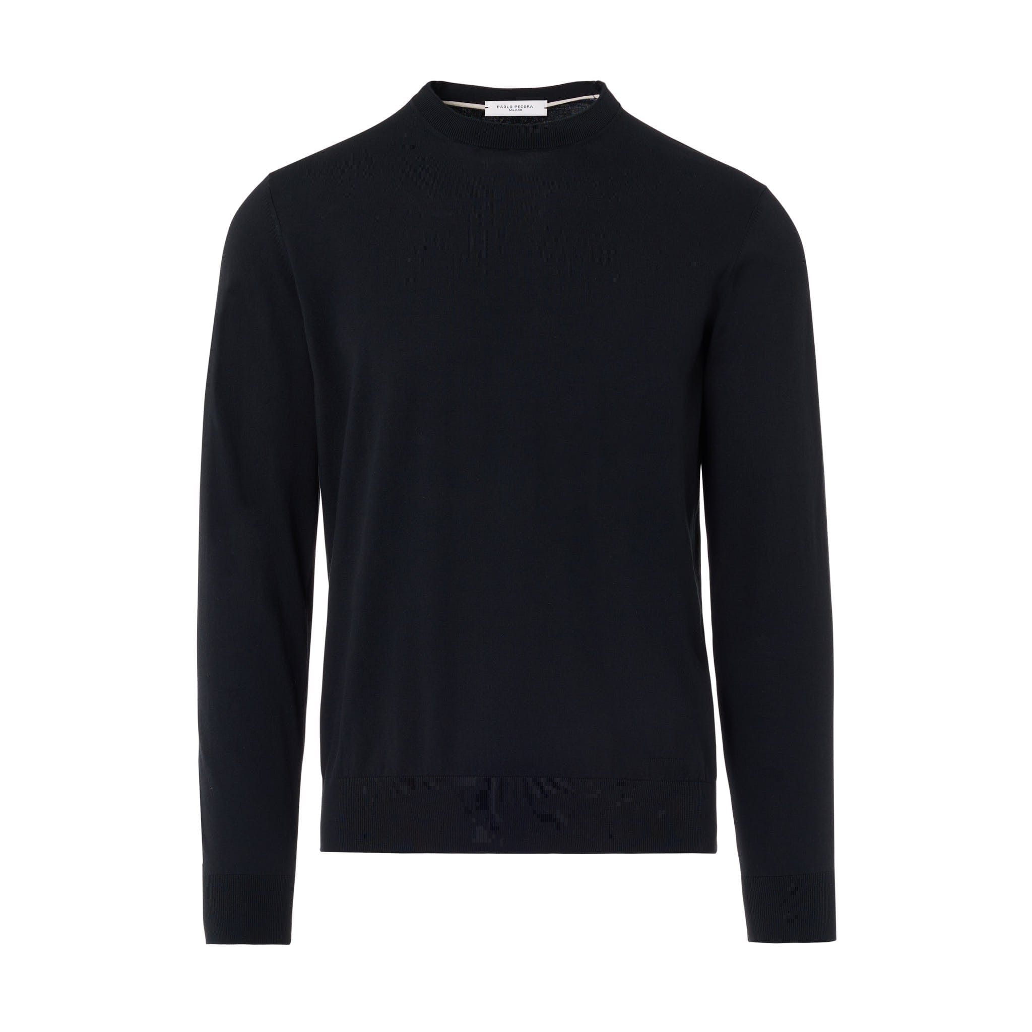 Maglia Girocollo Nero Maglia Girocollo Paolo Pecora