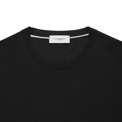 Maglia Girocollo Nero Maglia Girocollo Paolo Pecora