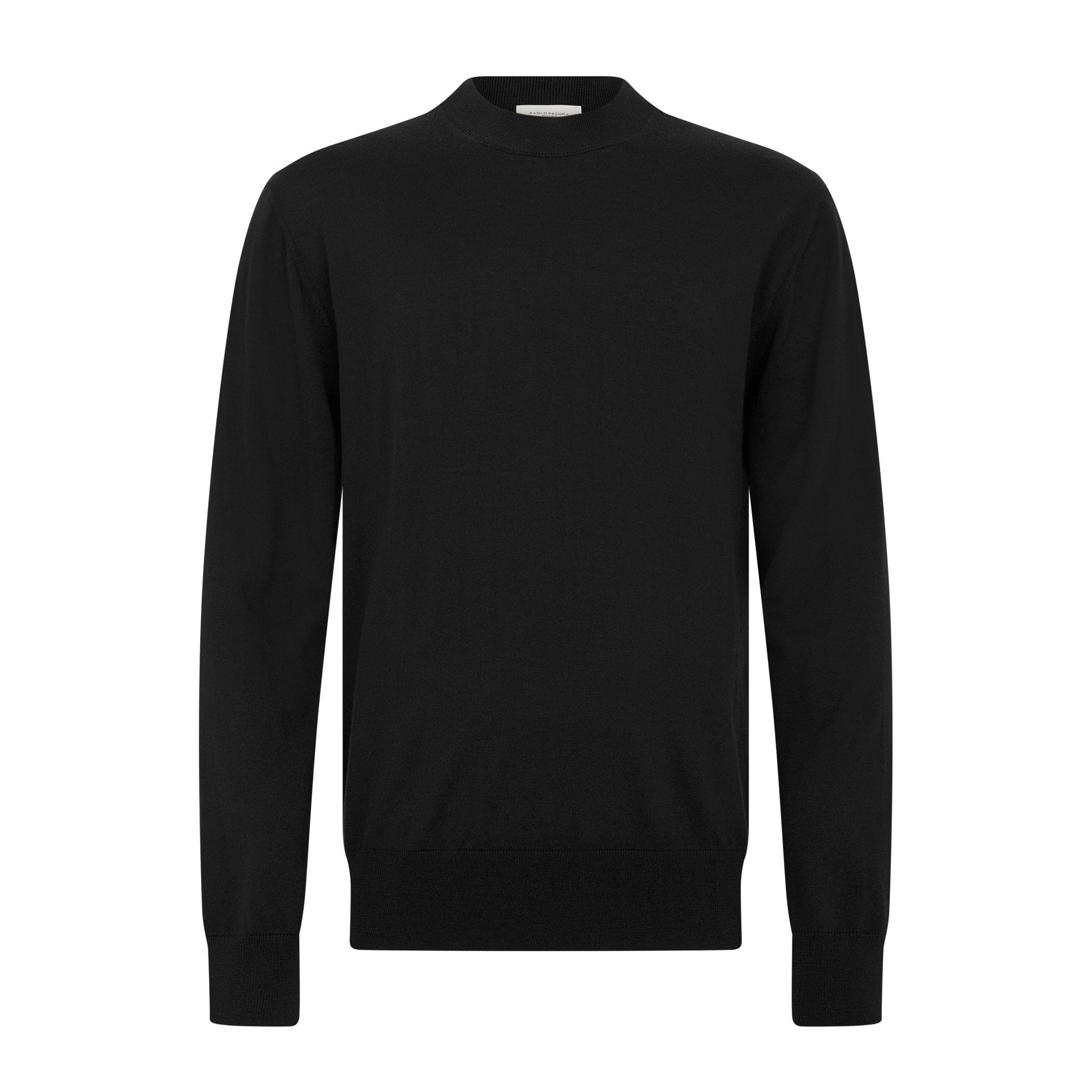 Maglia Girocollo Nero Maglia Girocollo Paolo Pecora