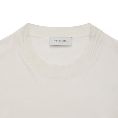 Maglia Girocollo Panna Maglia Girocollo Paolo Pecora