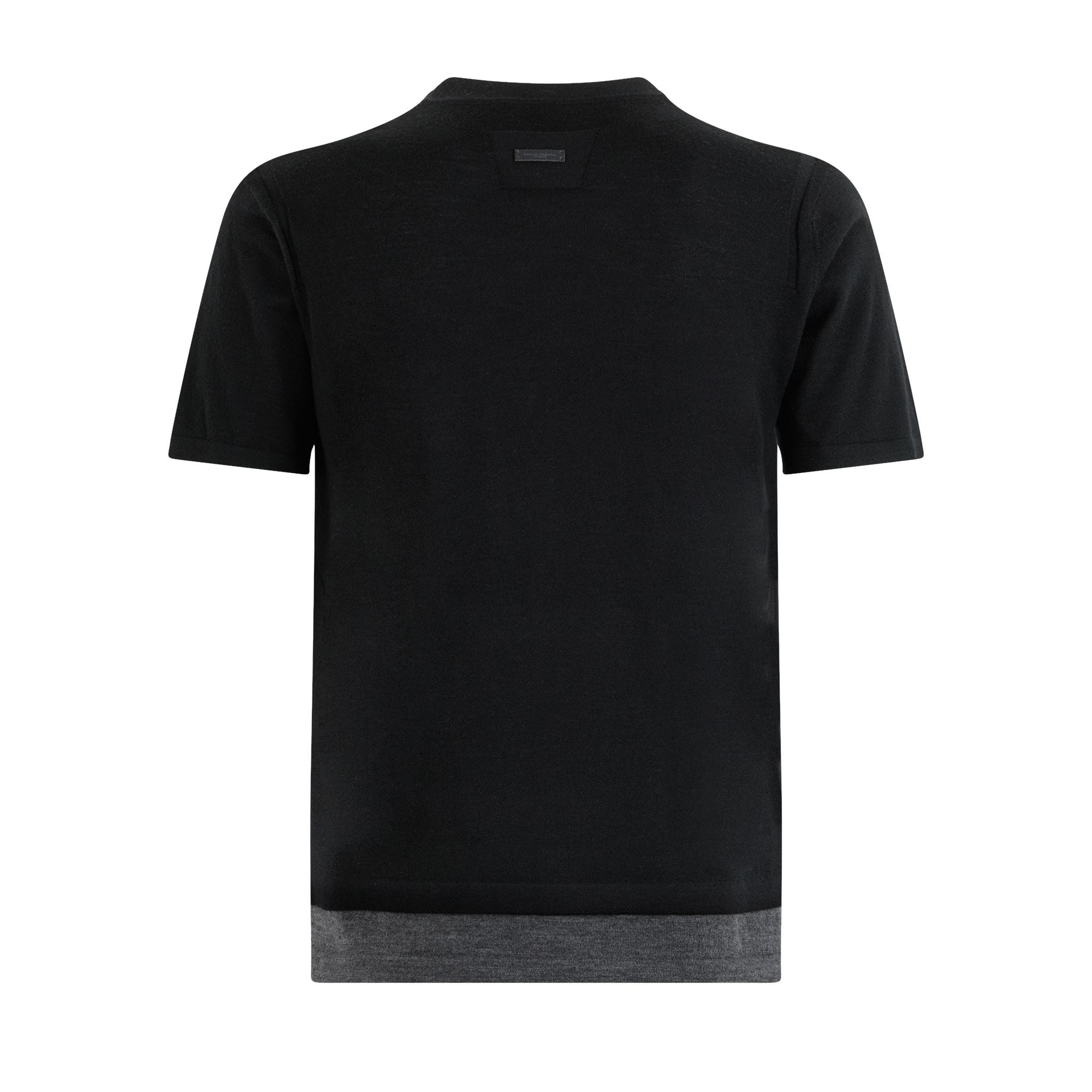 Maglia Girocollo Unito Nero Grigio Maglia Girocollo Paolo Pecora