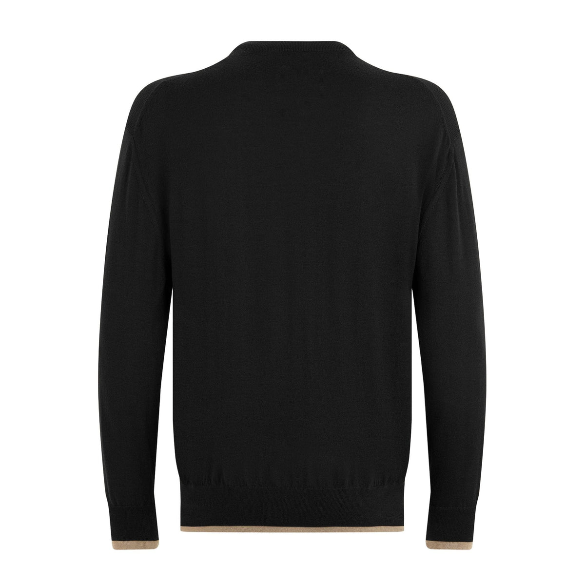 Maglia Girocollo Unito Nero Grigio Maglia Girocollo Paolo Pecora