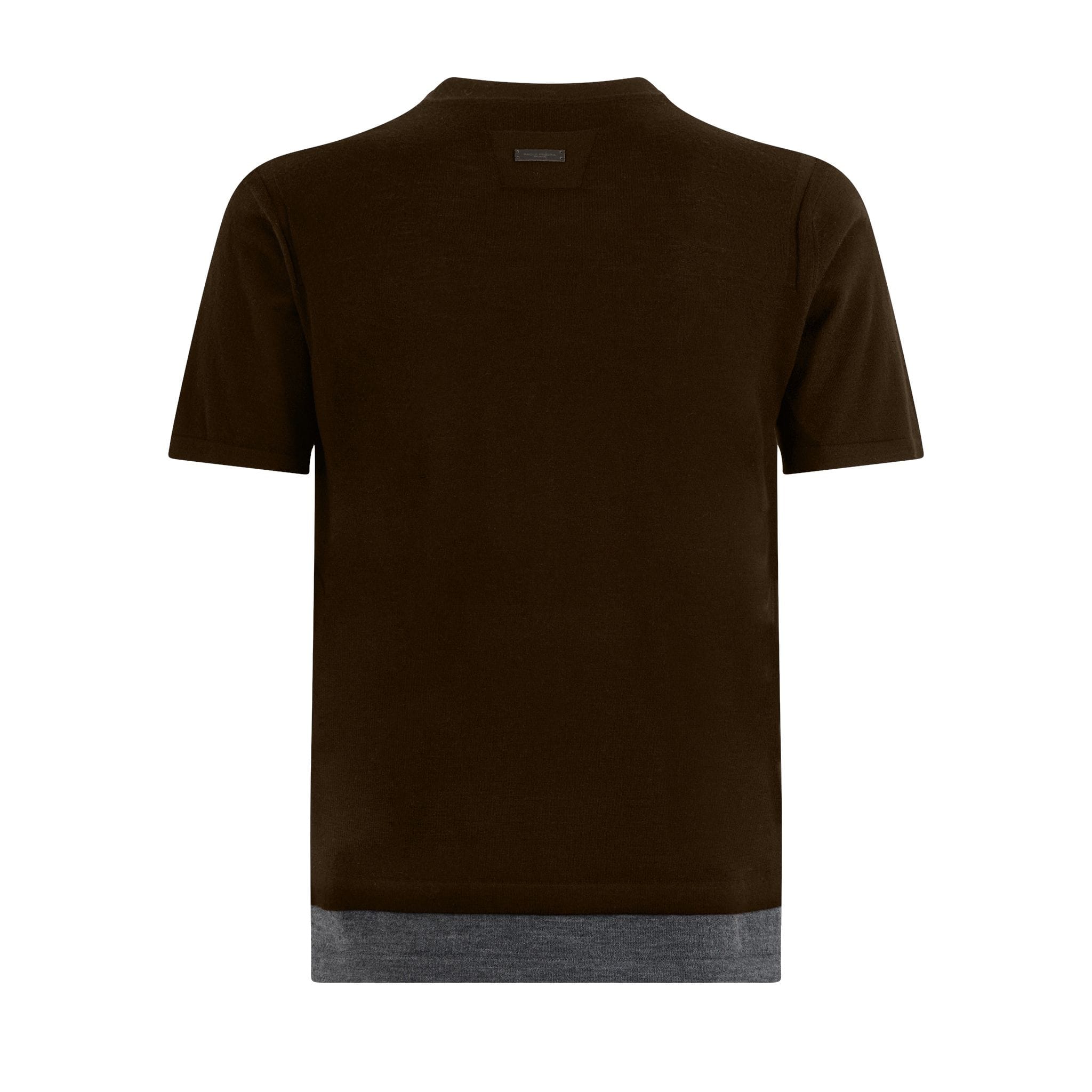 Maglia Girocollo Visone/Asfalto Maglia Girocollo Paolo Pecora