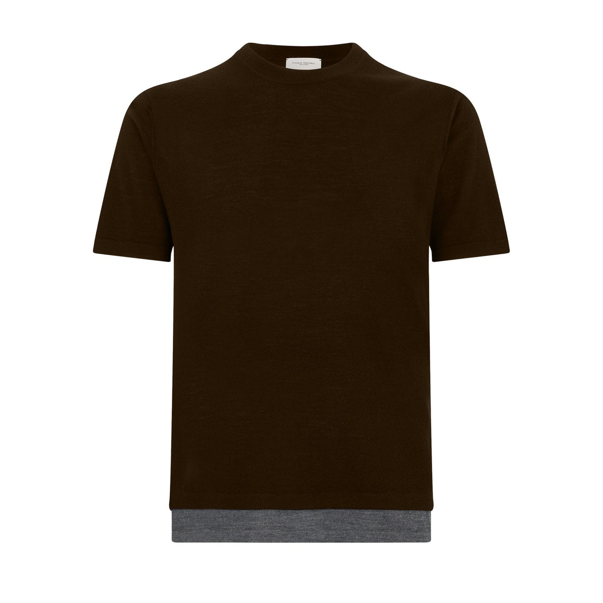 Maglia Girocollo Visone/Asfalto Maglia Girocollo Paolo Pecora