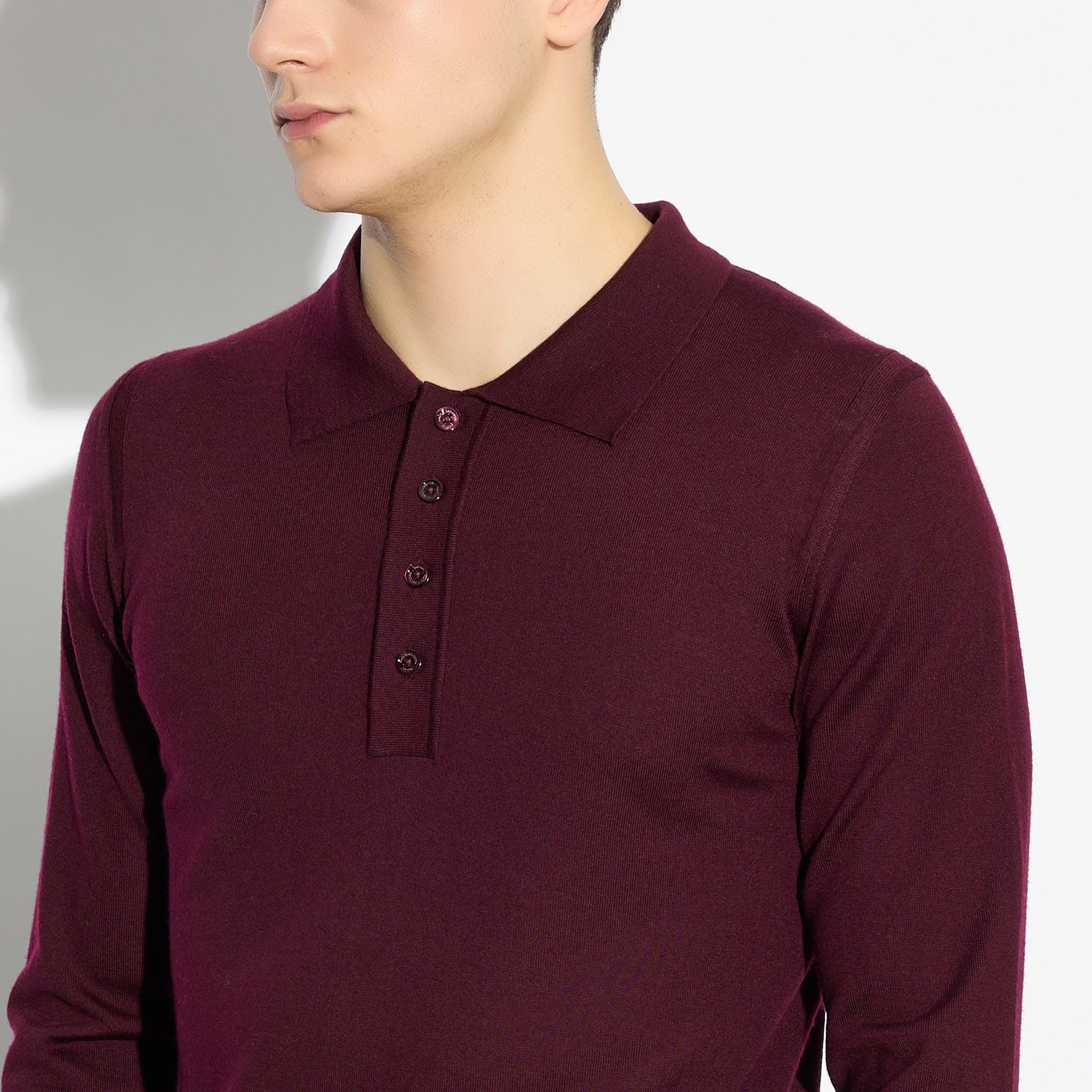 Polo in Maglia Ametista Maglia Girocollo Paolo Pecora