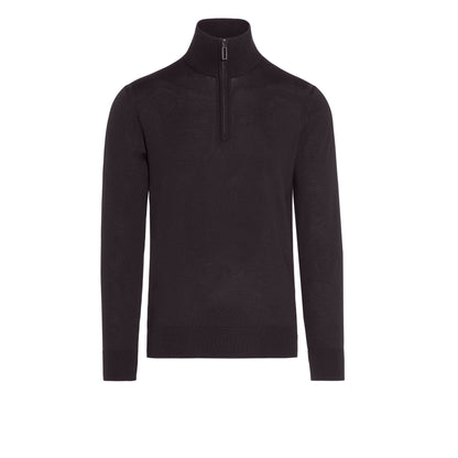 Maglia a Lupetto Marrone con Zip Maglia Lupetto Paolo Pecora