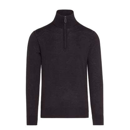 Maglia a Lupetto Marrone con Zip Maglia Lupetto Paolo Pecora
