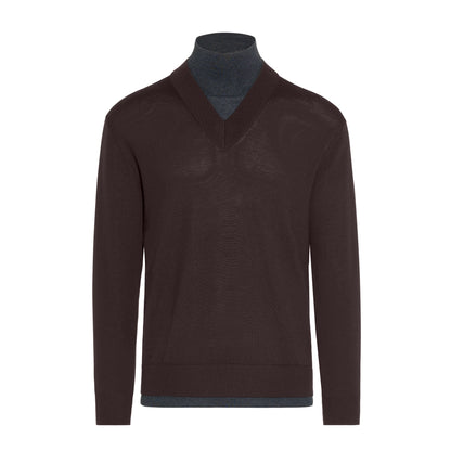 Maglia a Lupetto Marrone Maglia Lupetto Paolo Pecora