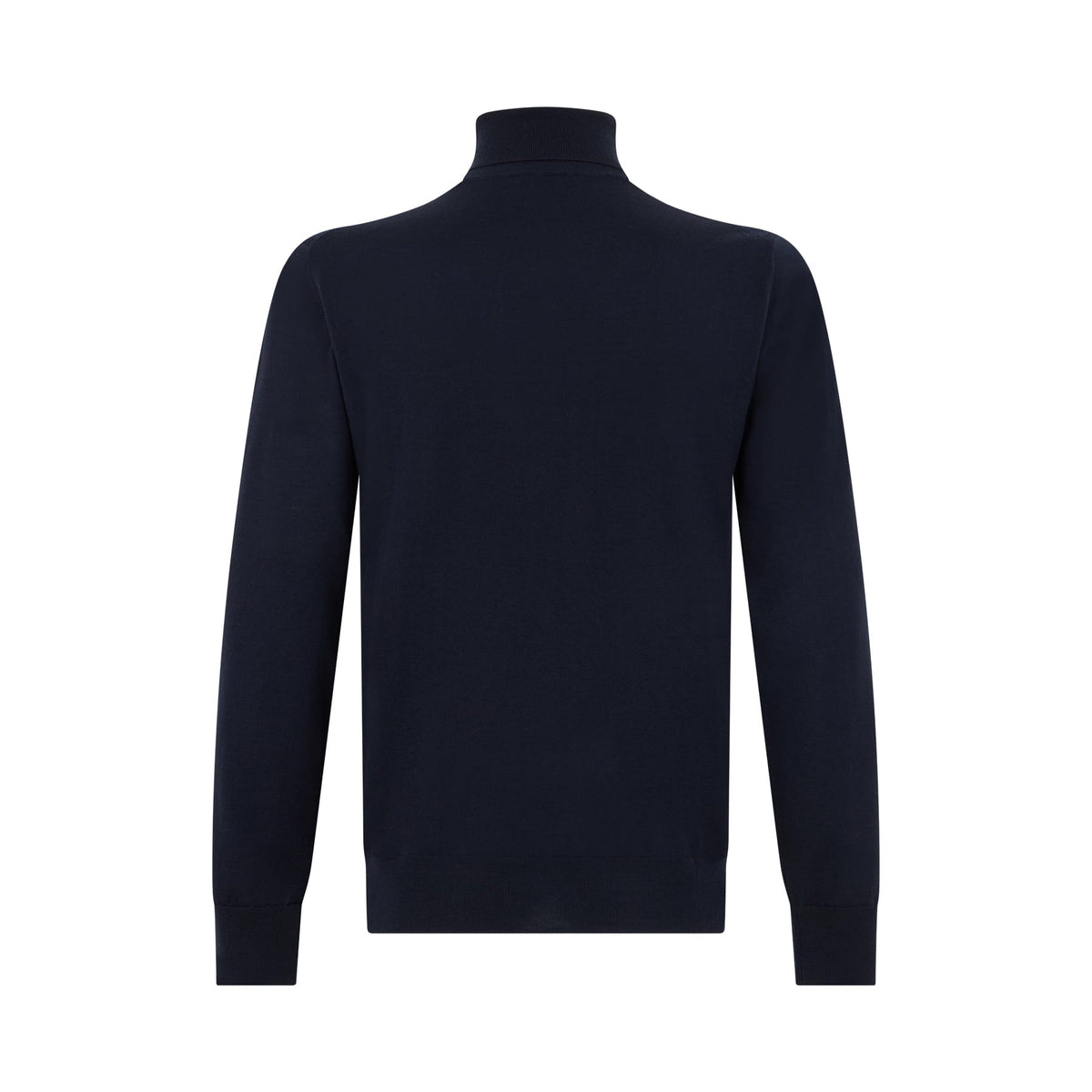 Maglia Lupetto in Lana Merino Extrafine Blu Maglia Lupetto Paolo Pecora