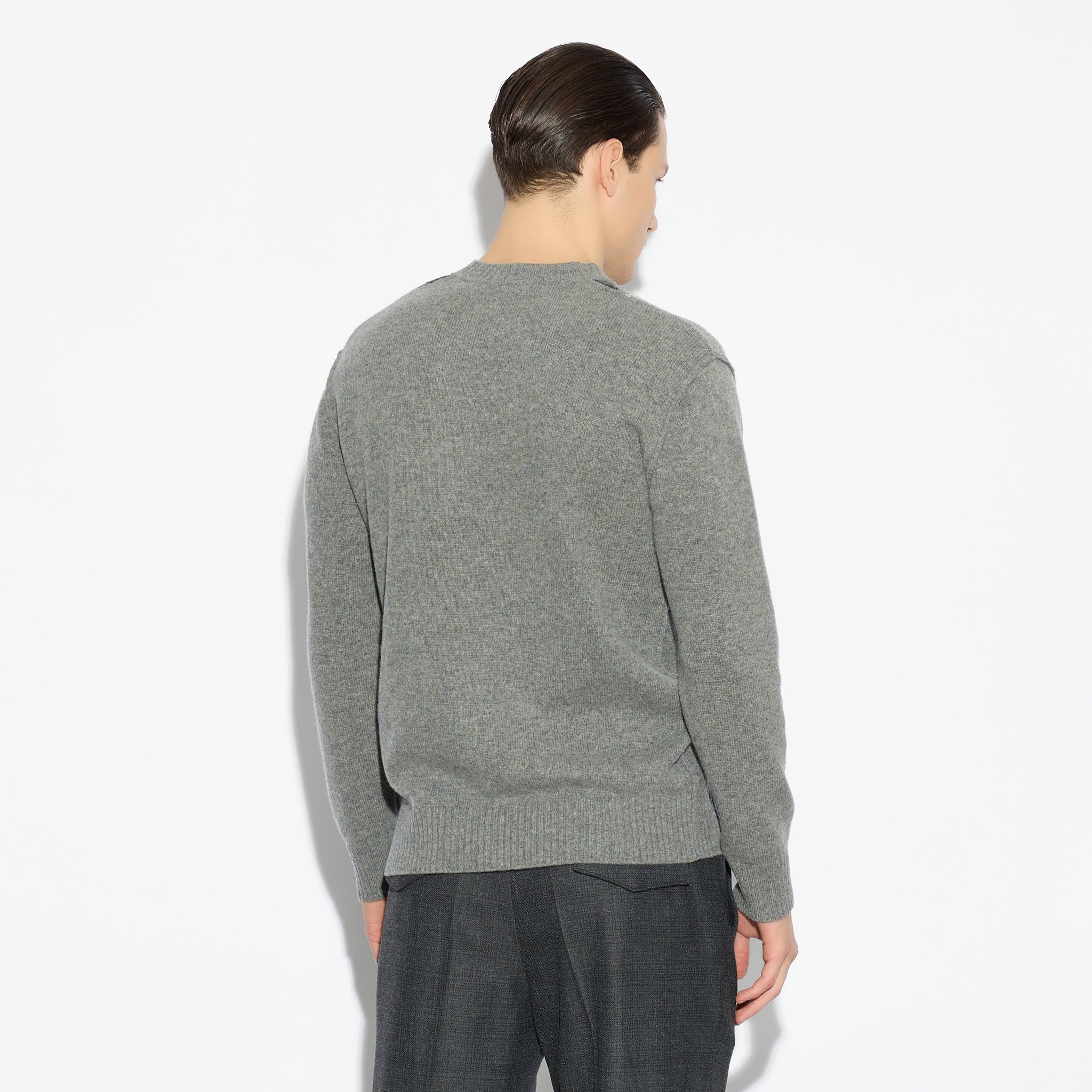 Maglia Pullover Motivo Argyle Grigio Maglia Pullover Paolo Pecora
