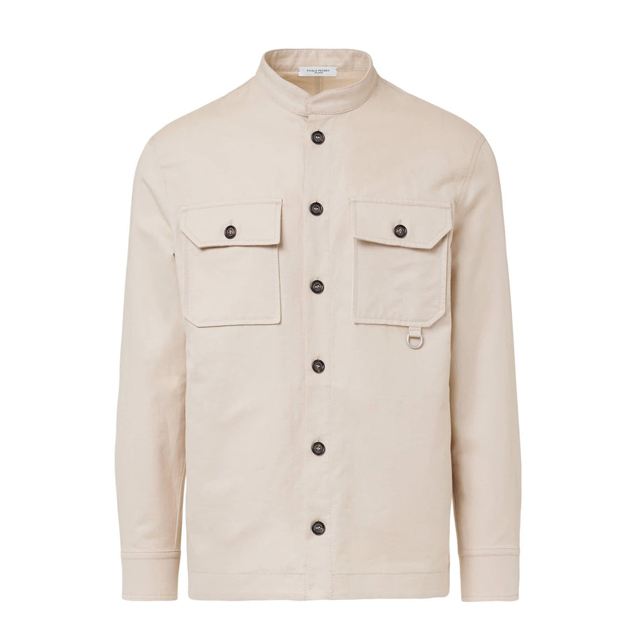 Paolo Pecora Overshirt Coreana - Sabbia