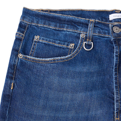 Pantalone Denim Slim Blu Scuro Paolo Pecora