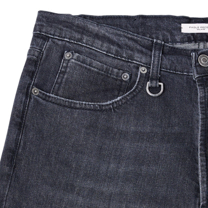 Pantalone Denim Slim Nero Paolo Pecora