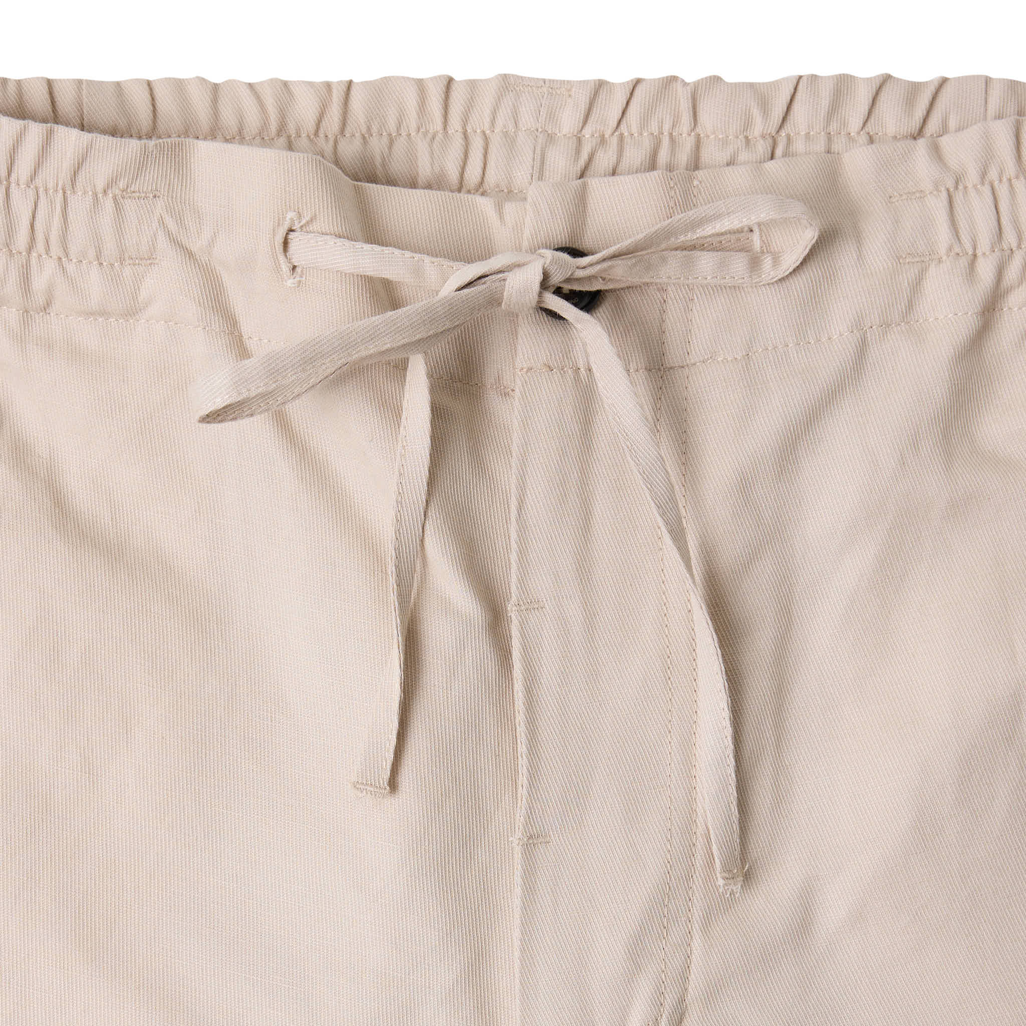 Pantalone in Tela di Cotone Lino - Sabbia Paolo Pecora